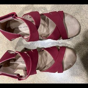 Red wedge.  Comfortable and barely worn